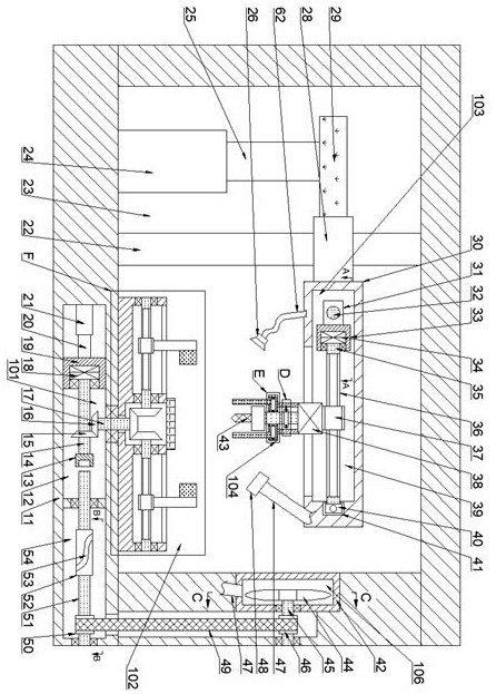 Carving equipment capable of clearing wood chips and carrying out grinding