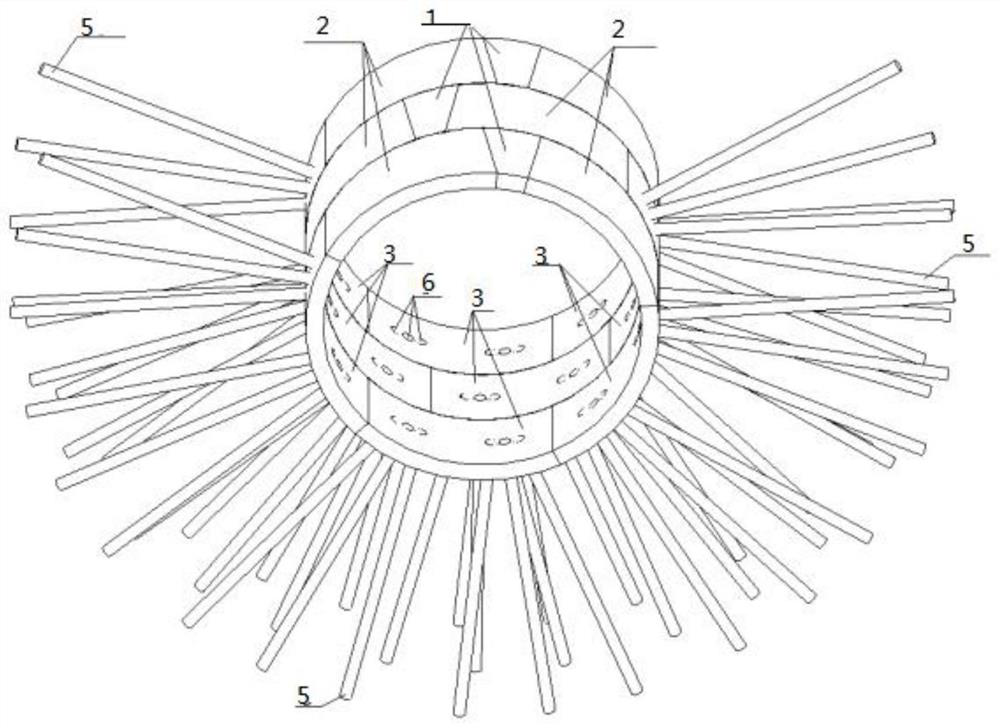 Reinforcing structure and reinforcing method for surrounding stratum of shield and pipe-jacking tunnel