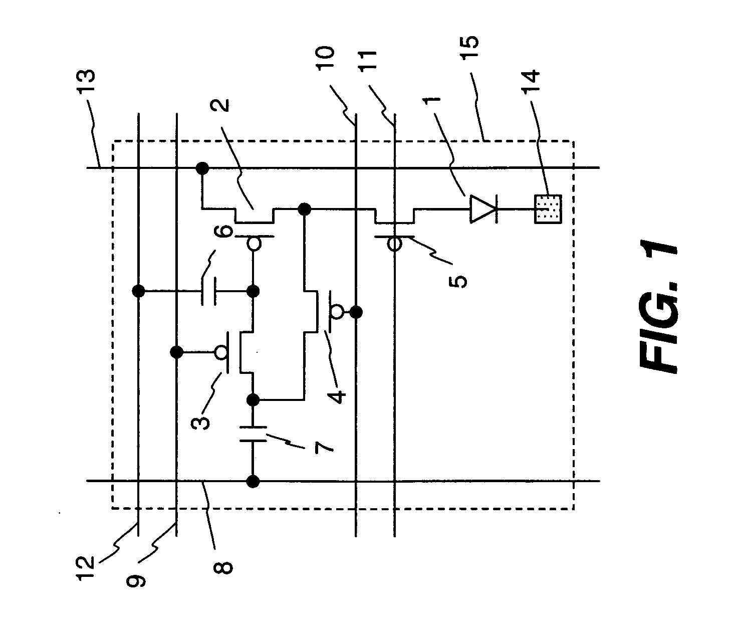 OLED display panel with pwm control