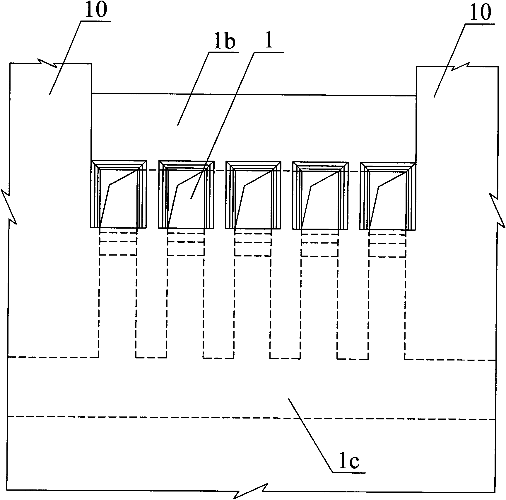 Water adding system of ship lock and construction method thereof