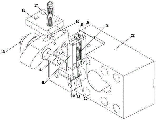 Integrated material cutting and feeding mechanism of cold heading machine