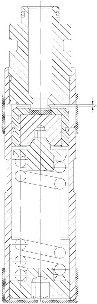 Switching mechanism of overflow safety valve