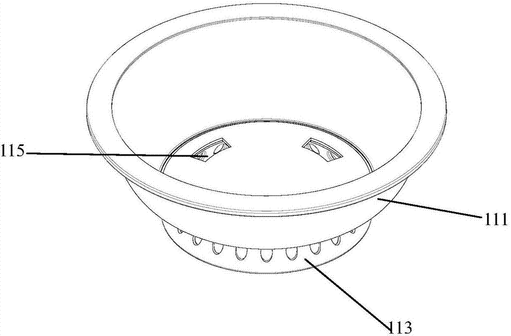 Improved combined type vegetable washing basket as well as application method and application