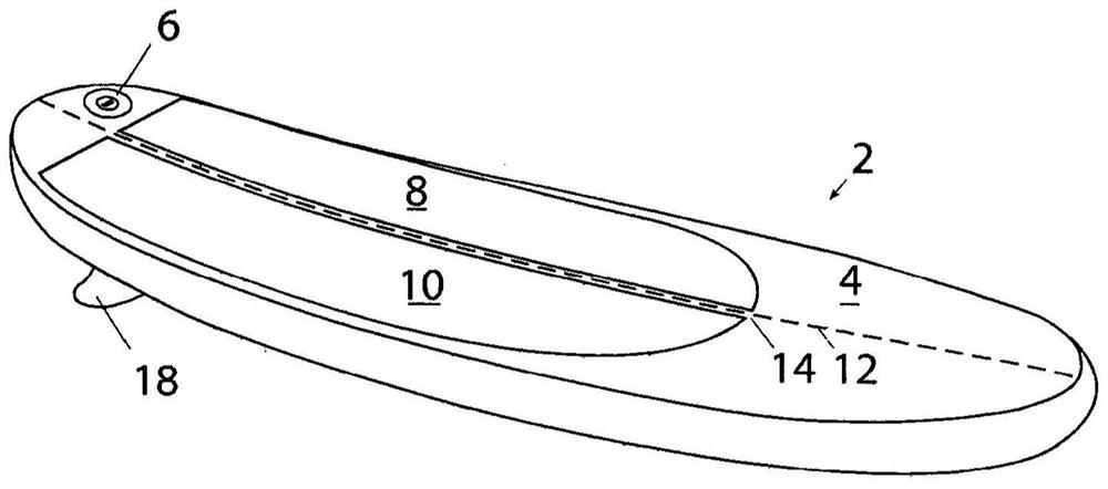 A stand-up inflatable paddle board