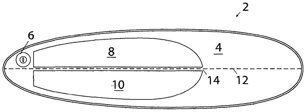 A stand-up inflatable paddle board