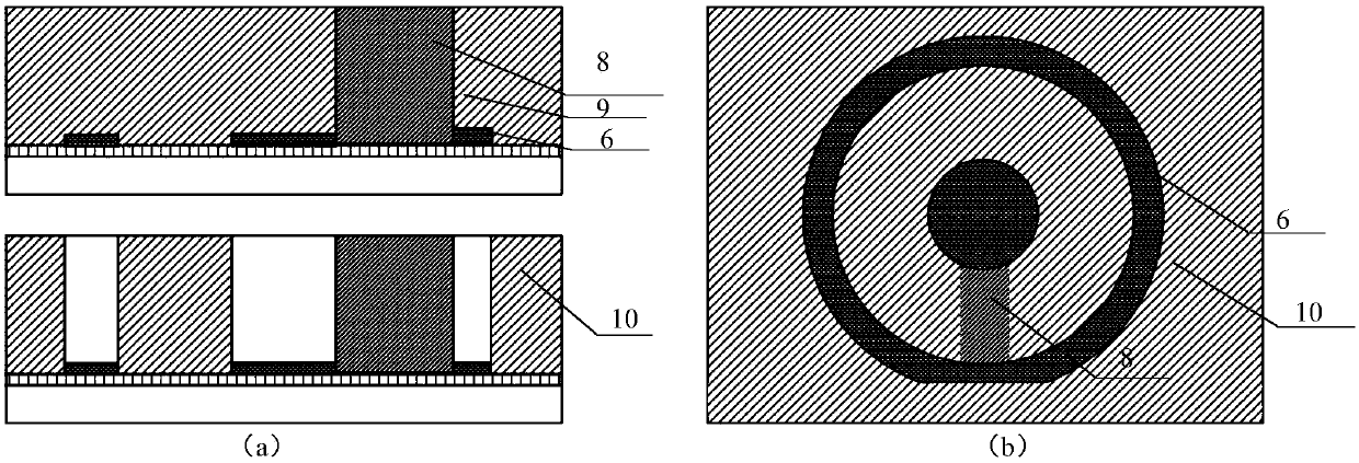 A Method for Fabricating Laterally Circular Micro-Coaxial Metal Structures on Silicon Substrates