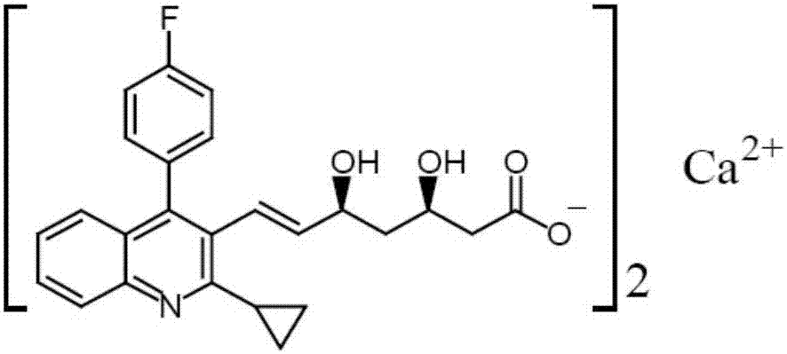 Pitavastatin calcium tablet pharmaceutical composition and dry or wet preparation method thereof