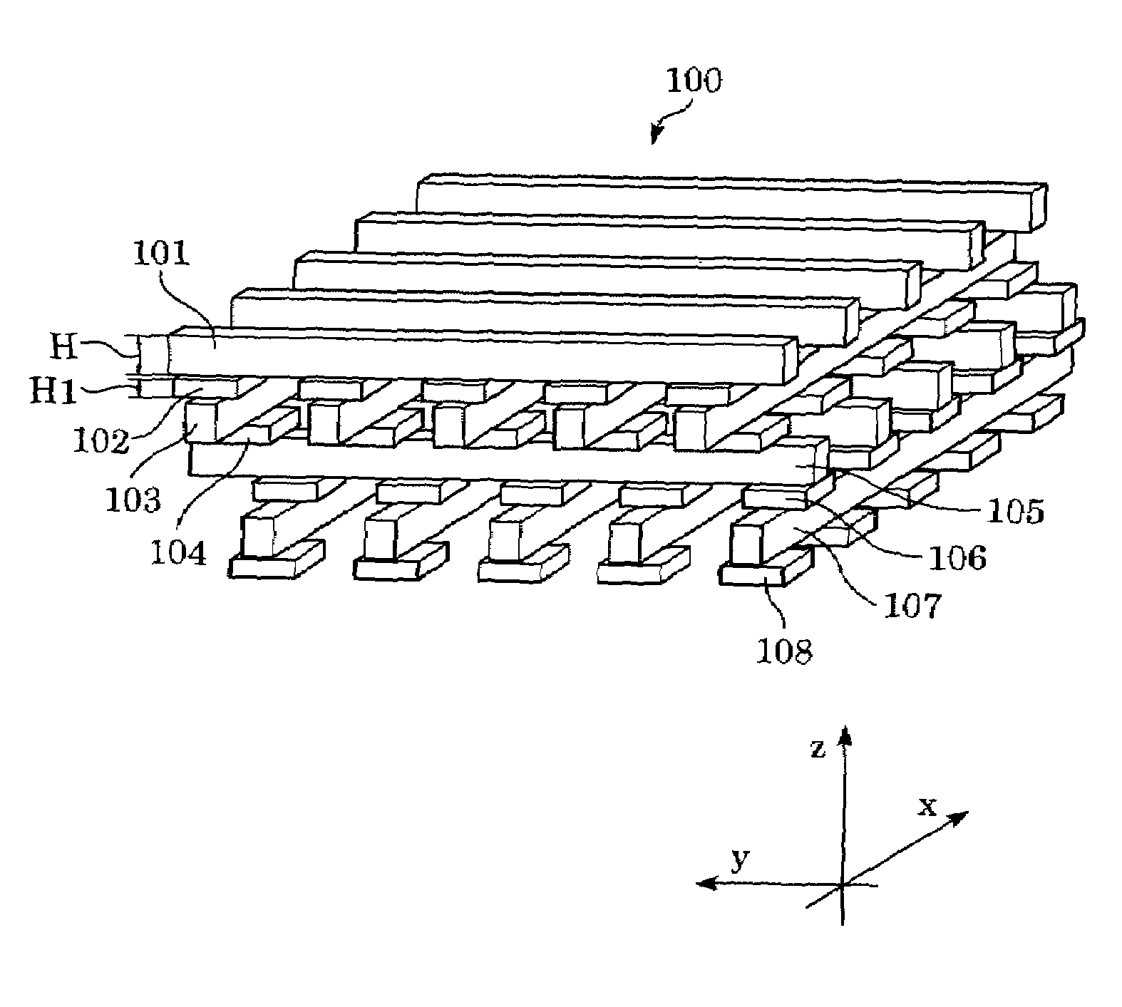 Three-dimensional periodic structure, functional element including the same, and light-emitting device