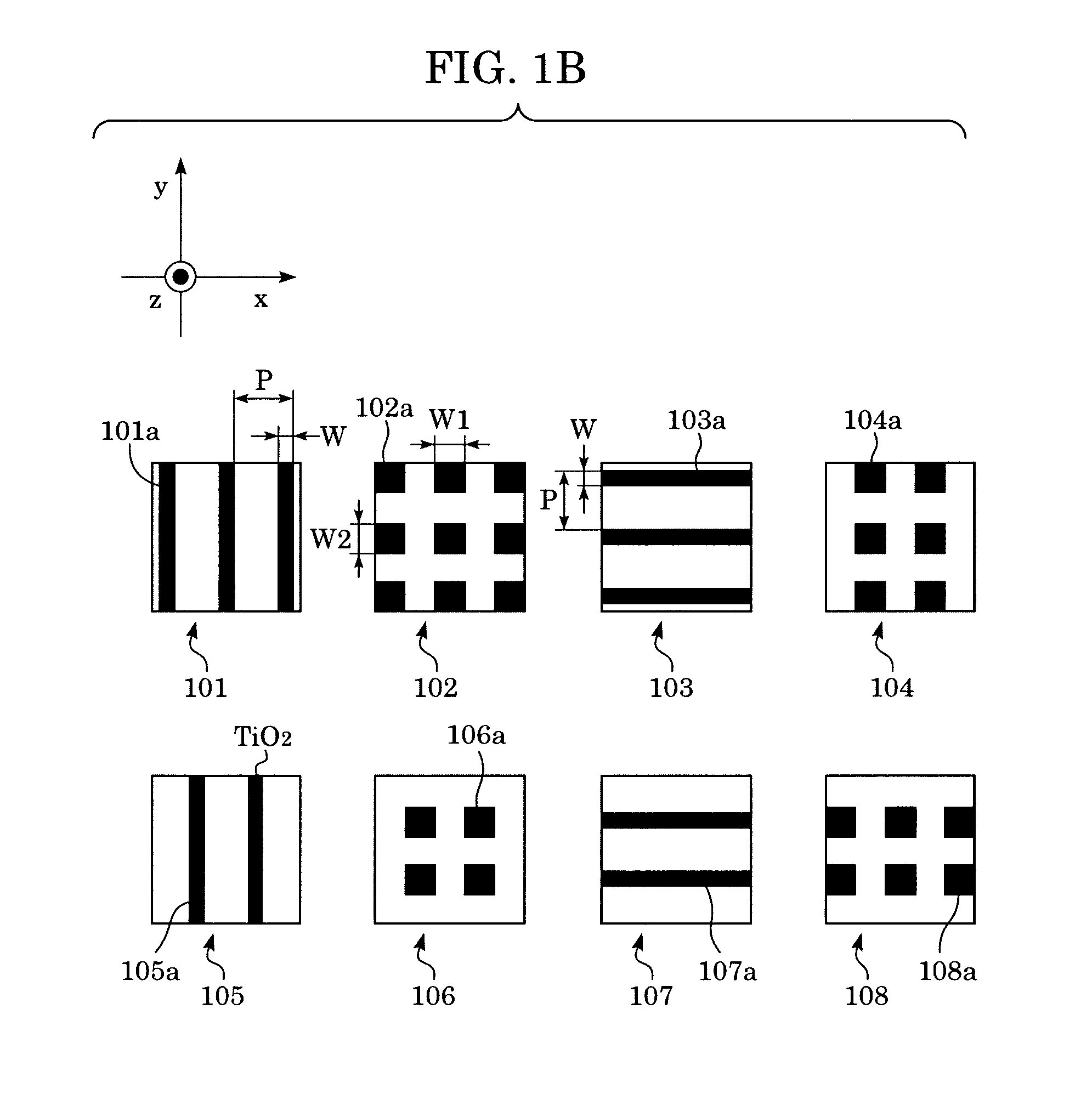 Three-dimensional periodic structure, functional element including the same, and light-emitting device