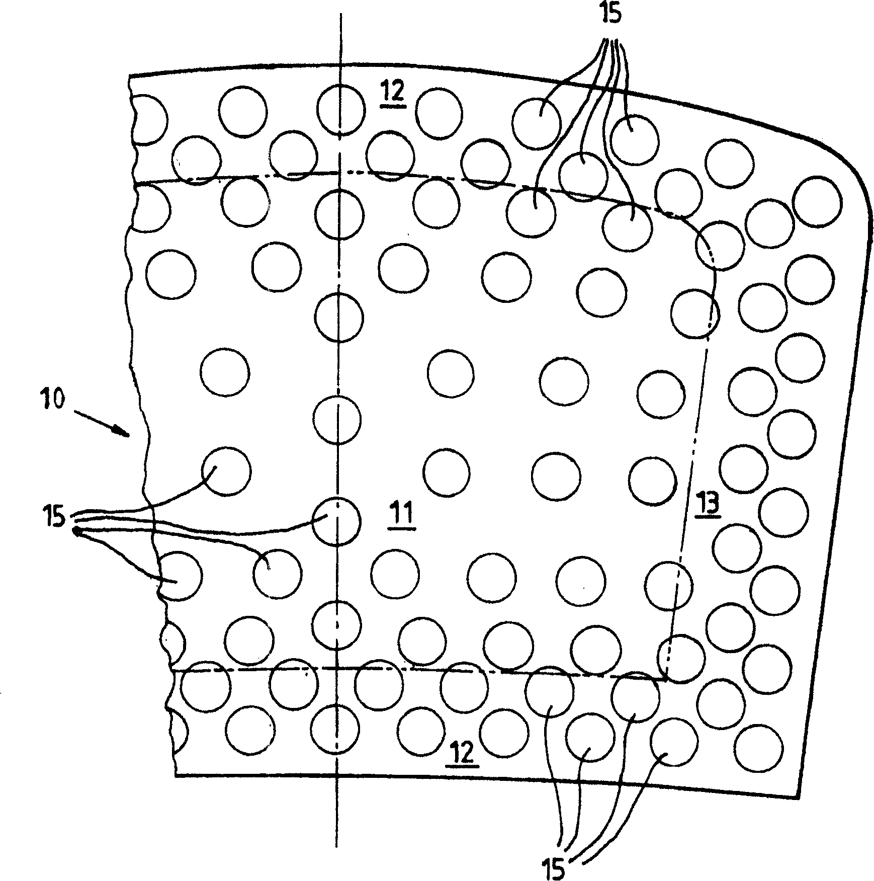 Device for producing a gas cushion