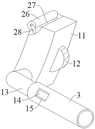 Conveying device of monitoring alarm module for monitoring nuclear magnetic liquid helium leakage