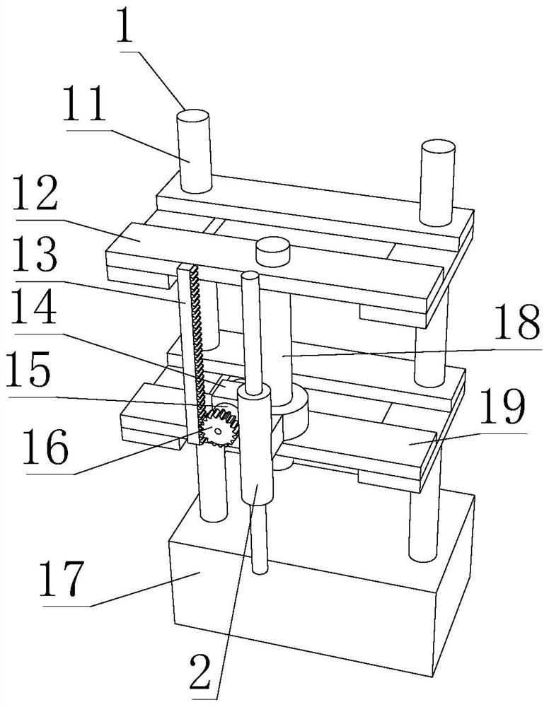 Filling device for thermal insulation plastering gypsum mortar