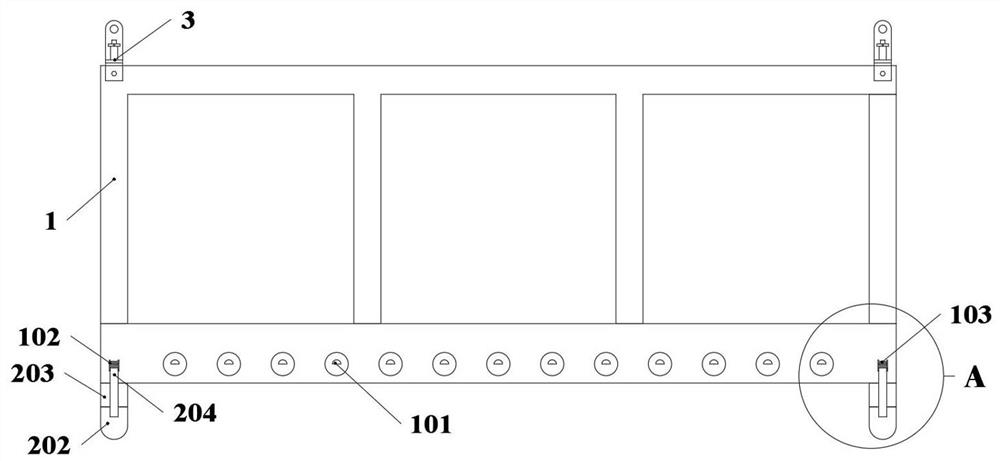 Lifting structure of a construction machine