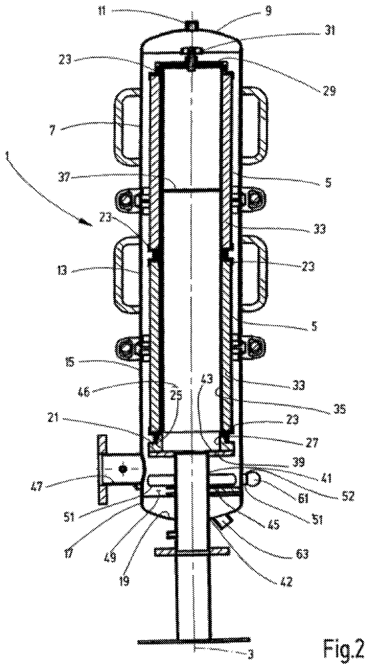 Filter device for fluids