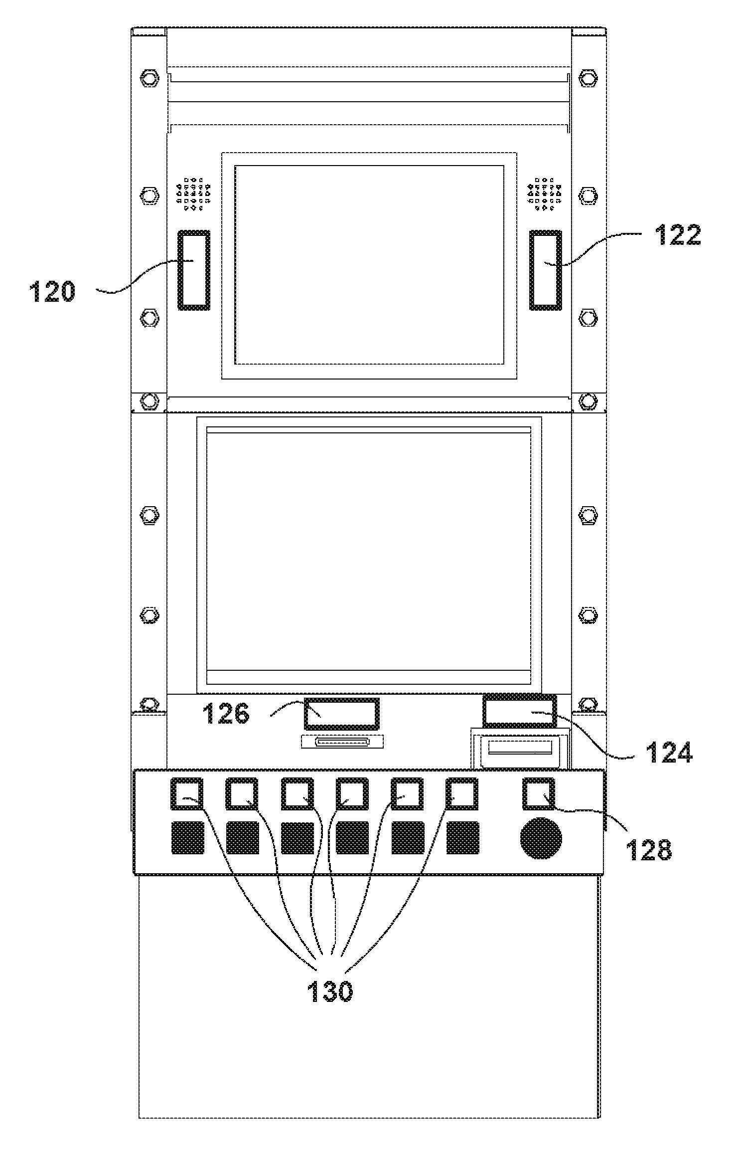 Methods and regulated gaming machines configured for service oriented smart display buttons