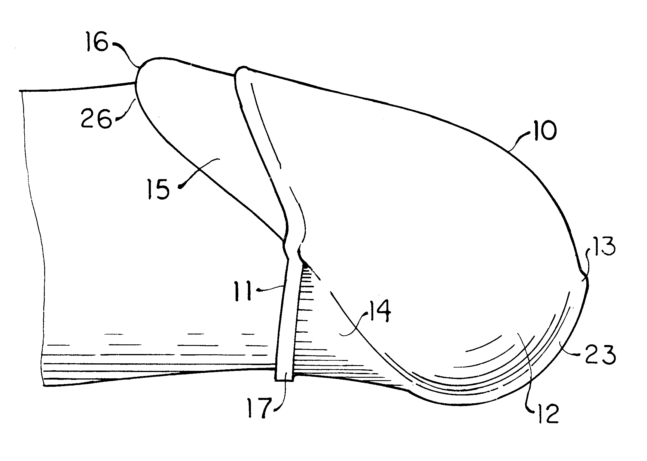 Bilaterally symmetric abbreviated condom