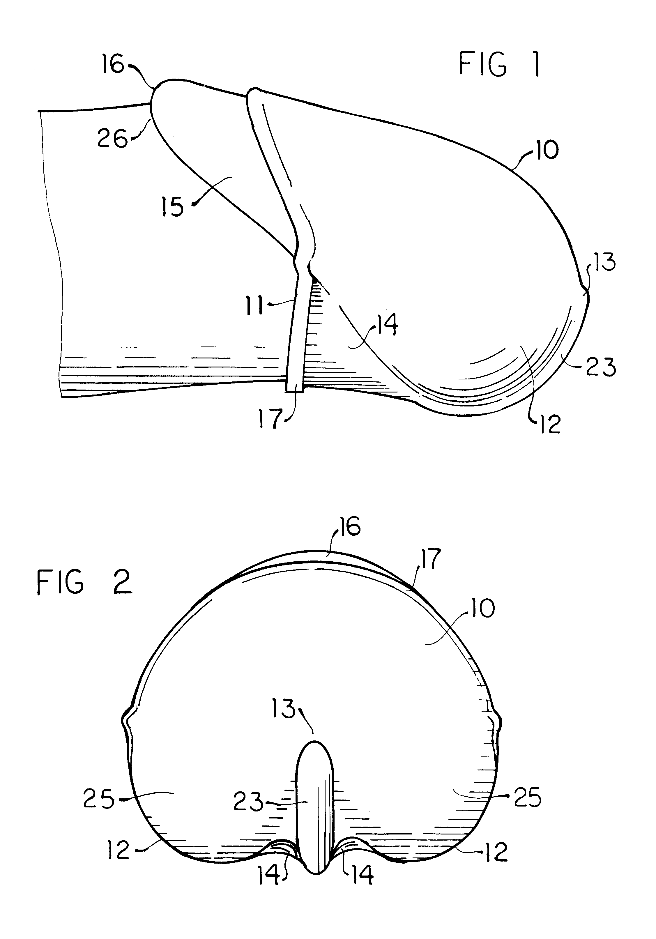 Bilaterally symmetric abbreviated condom