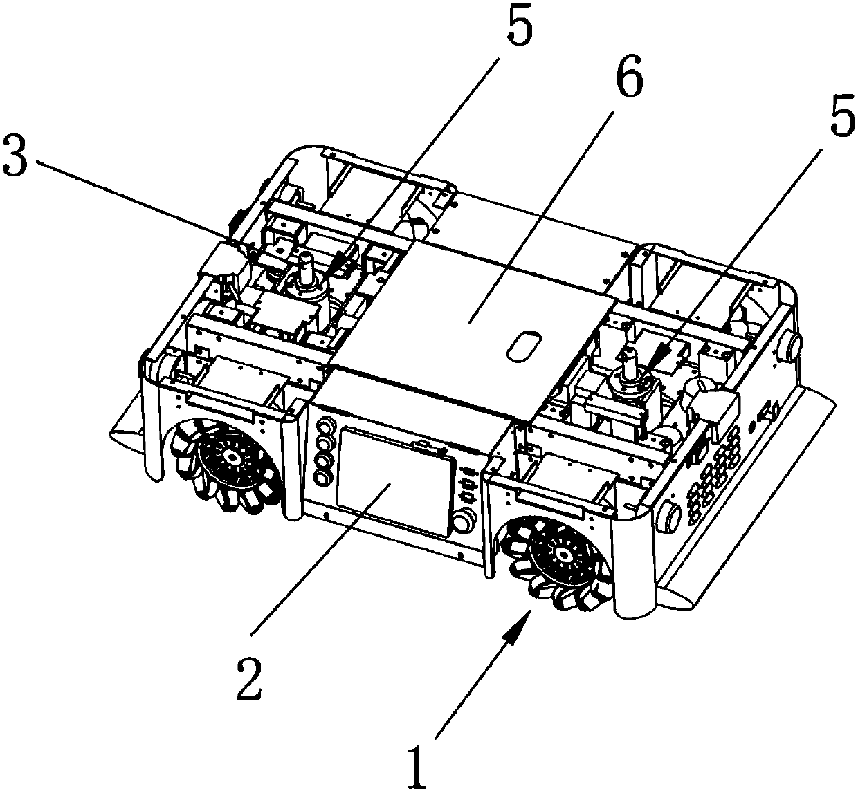 Mecanum-wheel omnidirectional mobile robot