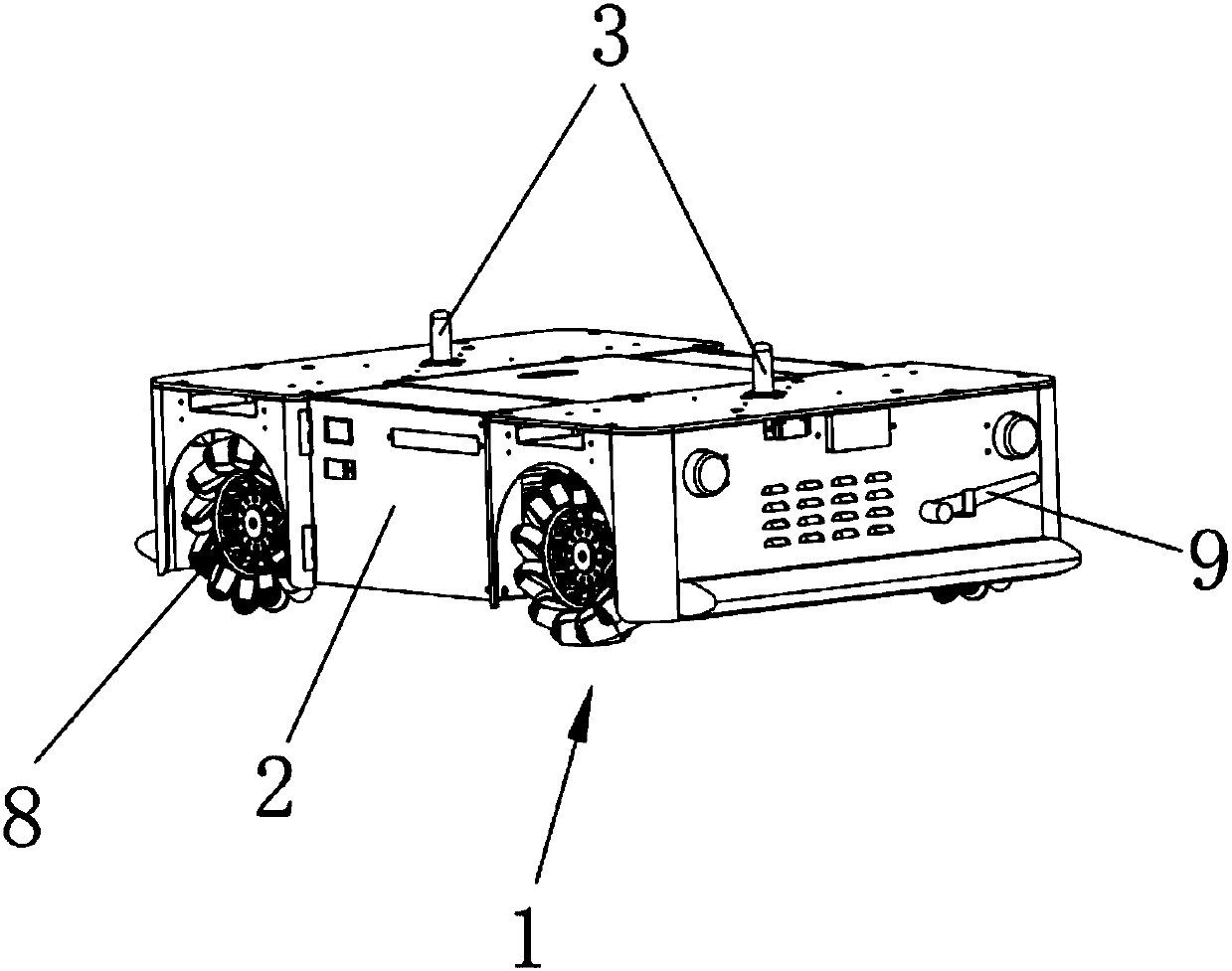 Mecanum-wheel omnidirectional mobile robot