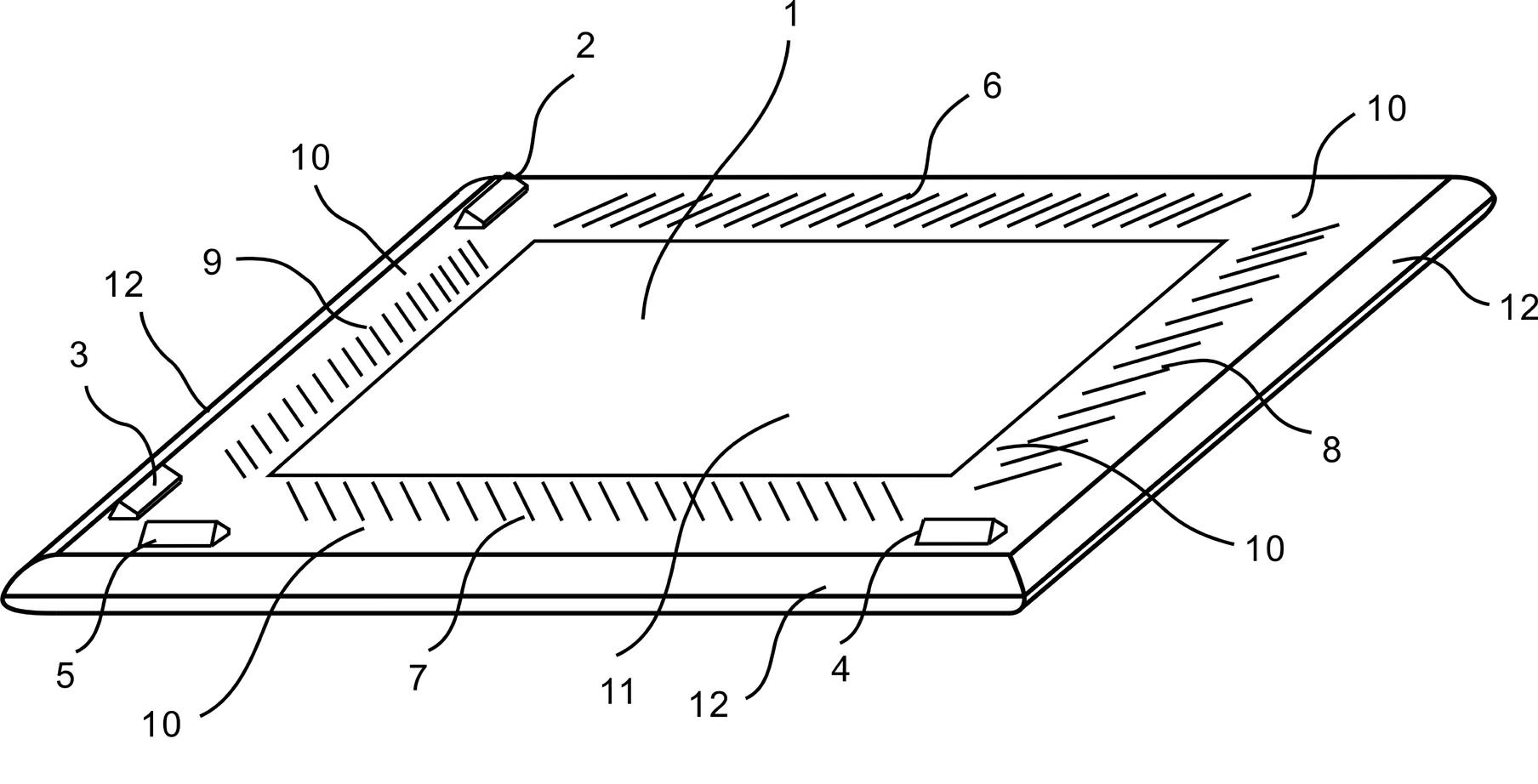 Surface acoustic wave touch screen with concealed touch components