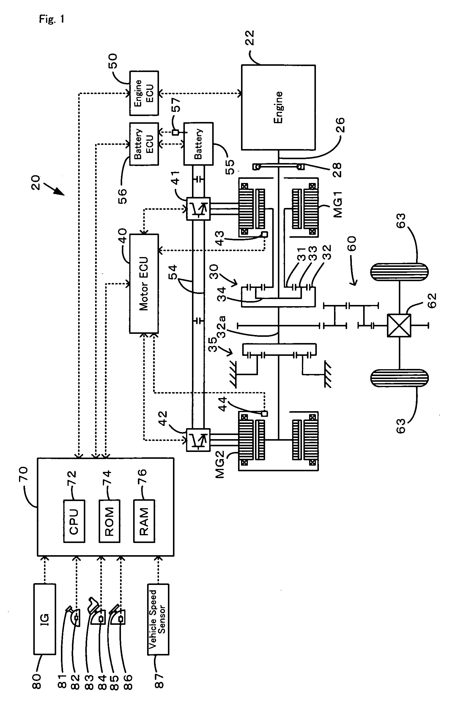 Motor vehicle and control method of motor vehicle