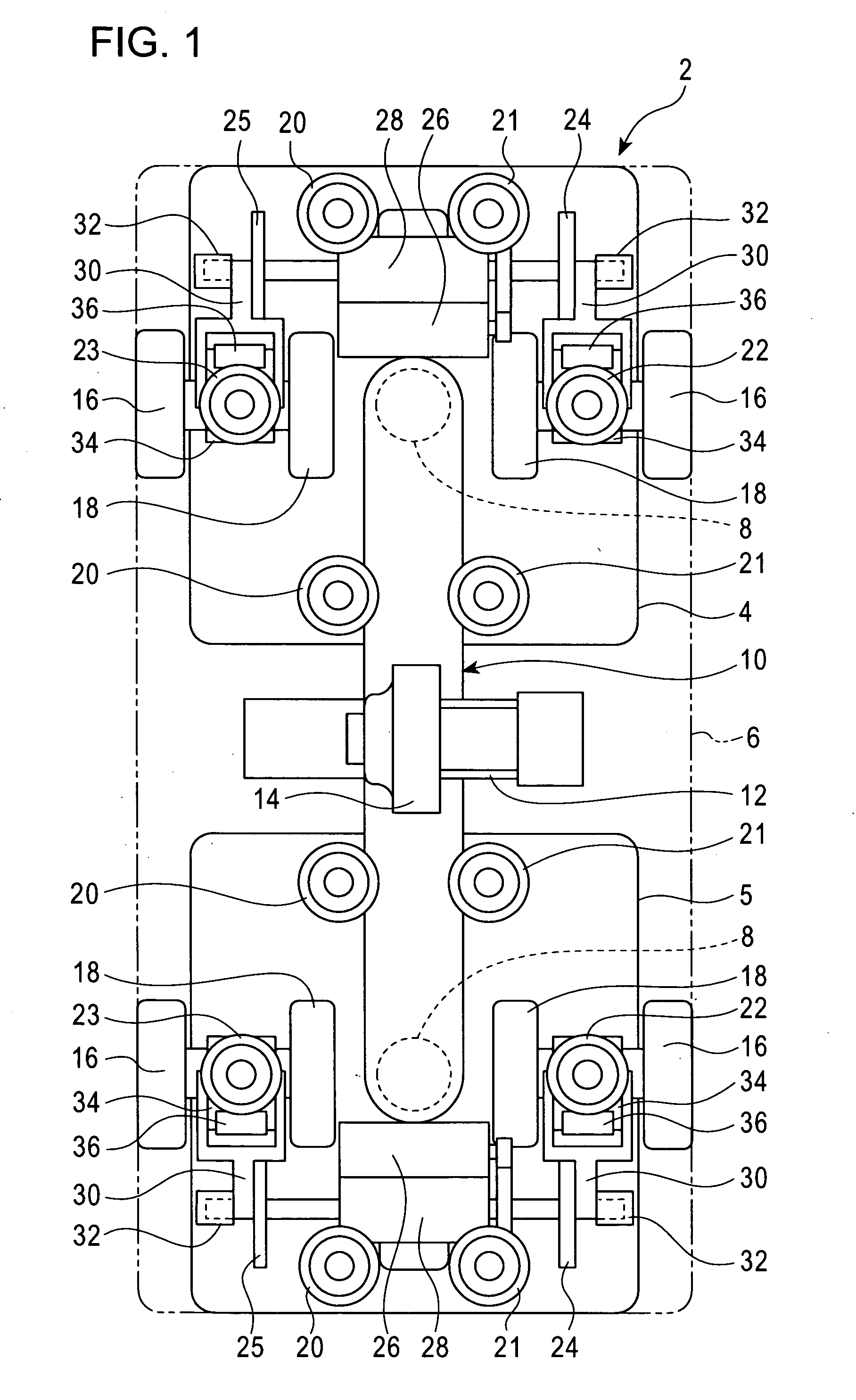 Track guided vehicle system