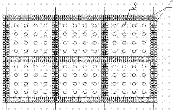 Liquefaction resistance foundation stabilization method by grate hooping