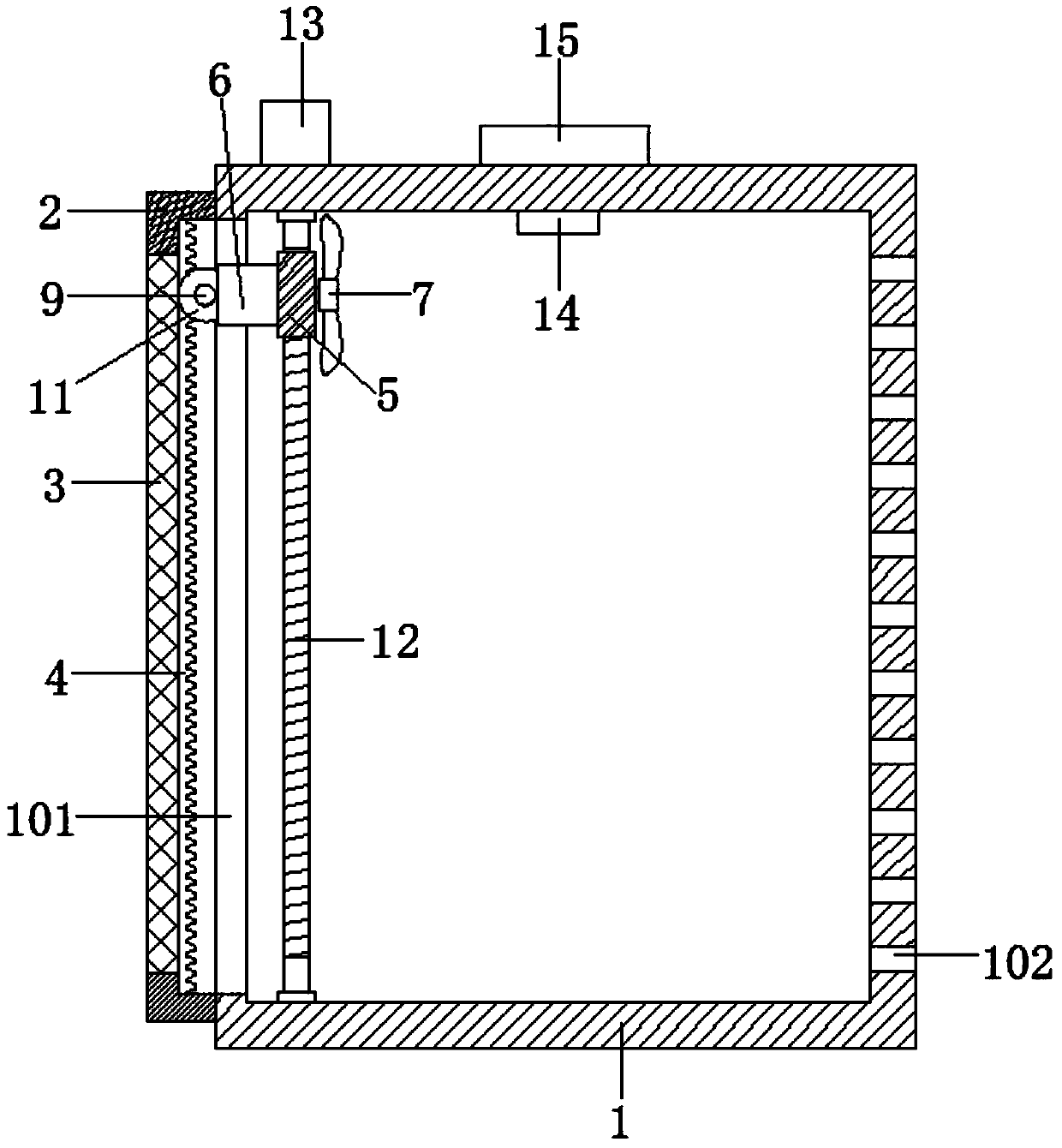 Building electrical cabinet facilitating heat dissipation