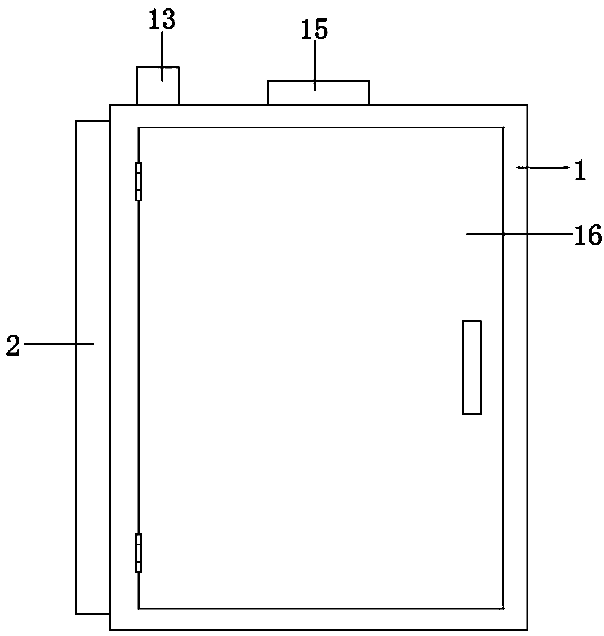 Building electrical cabinet facilitating heat dissipation