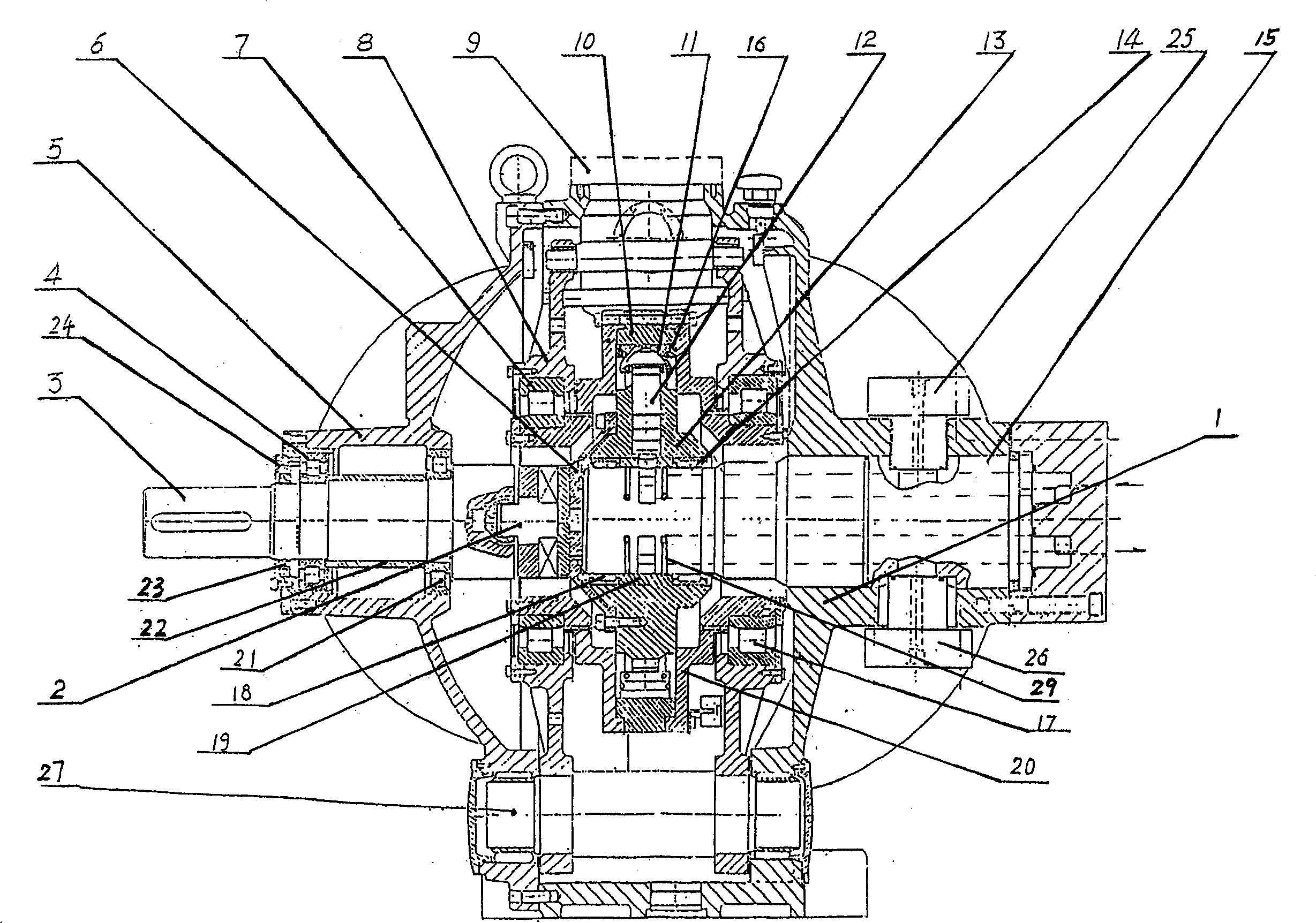 Swing angle type radial plunger variable pump