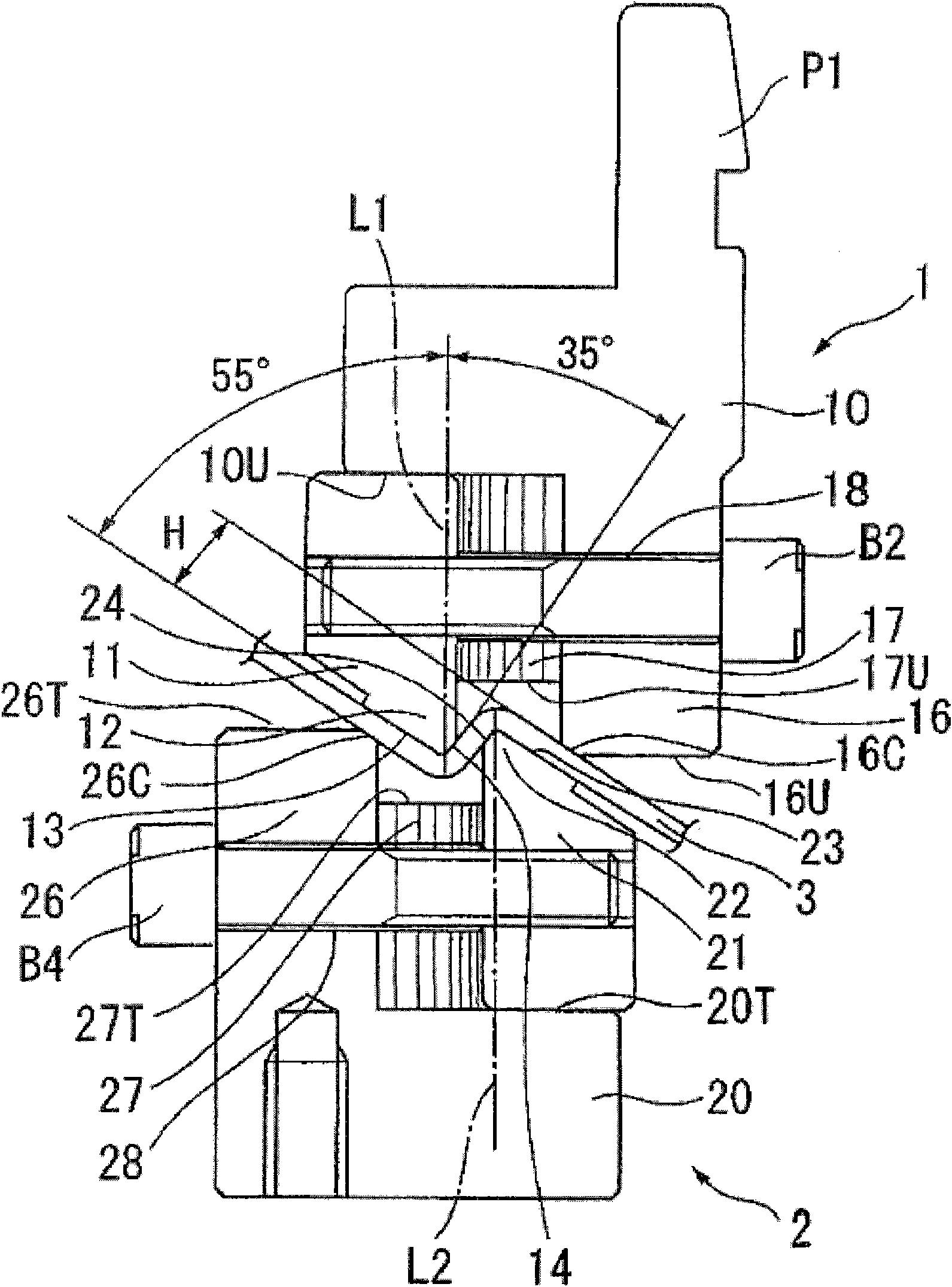 Tool for bending process of bending press