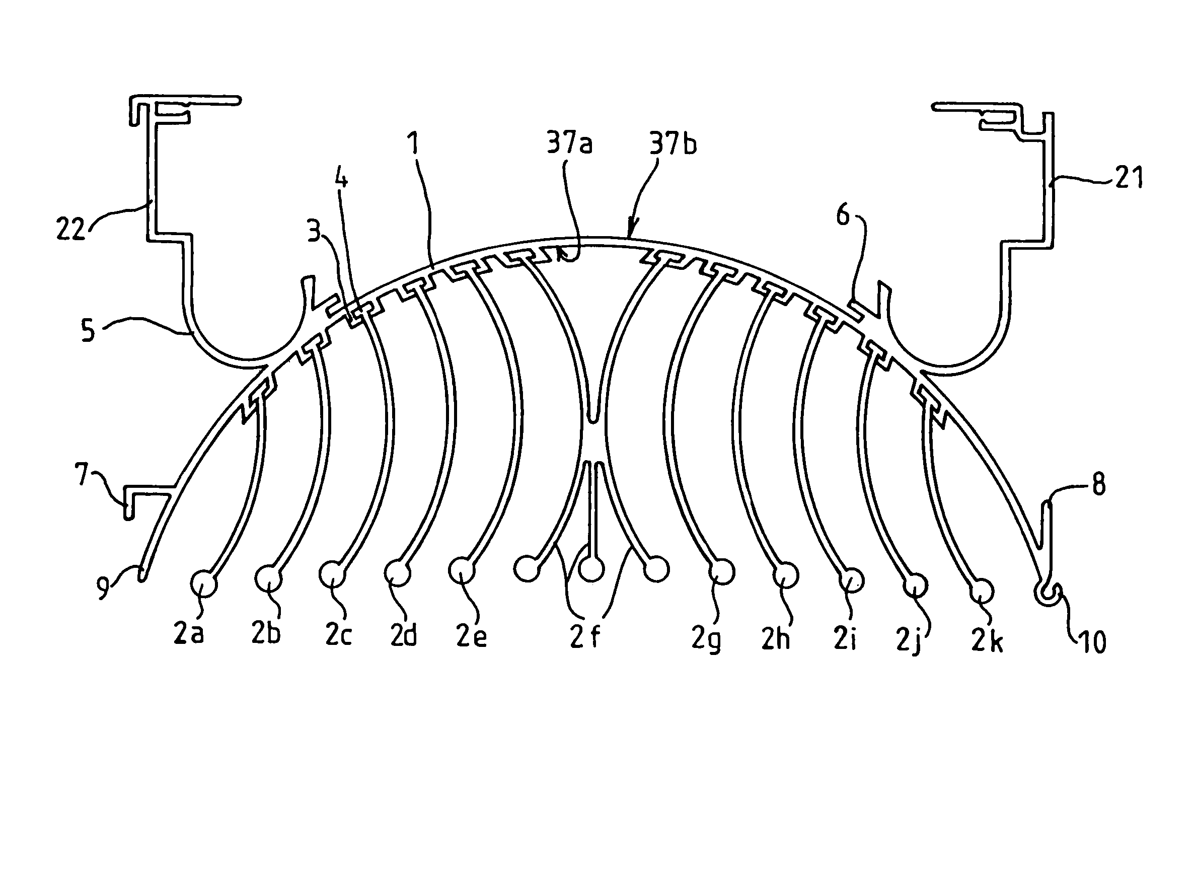 Temperature exchanging element made by extrusion, and its applications