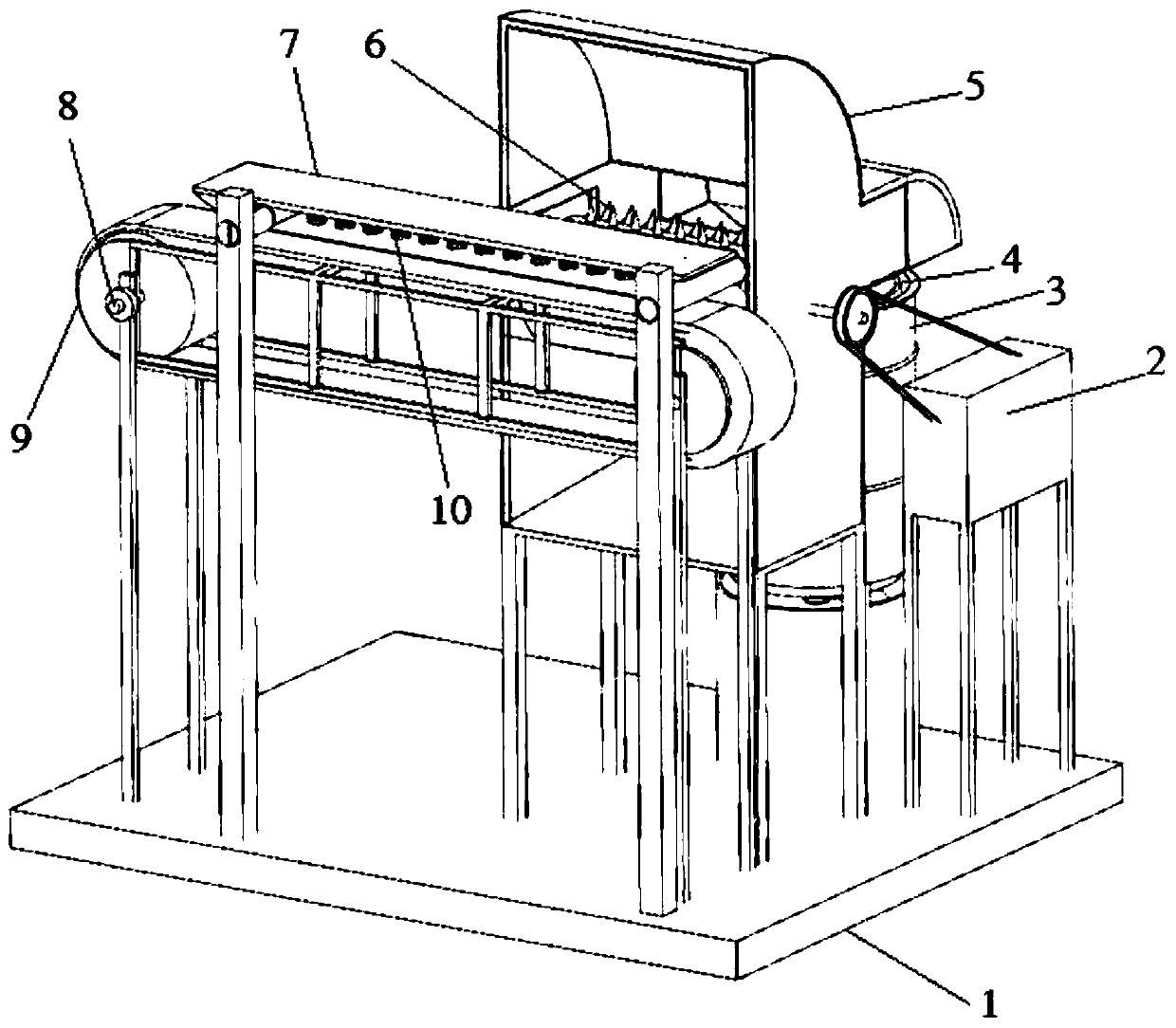 Millet straw separator