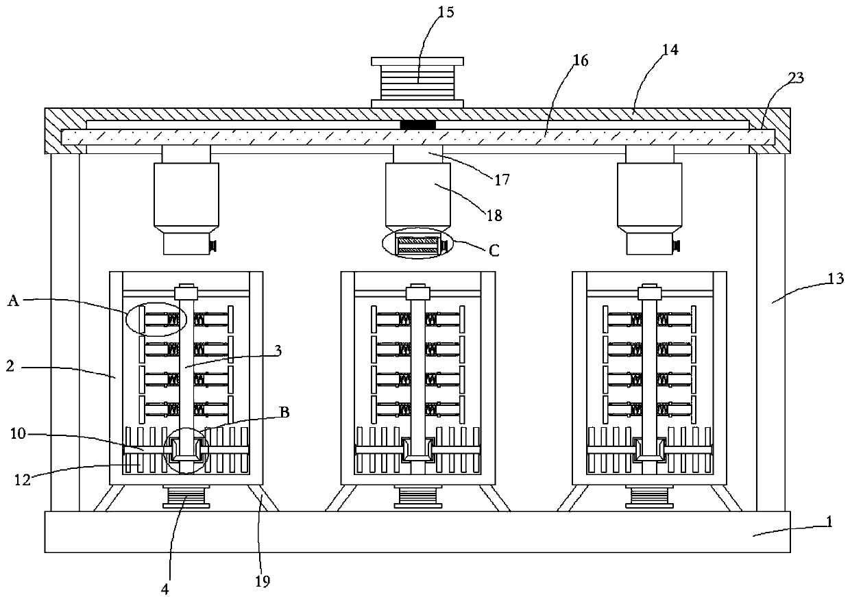 Polycarboxylate water reducing agent production device having reverse mixing and stirring function