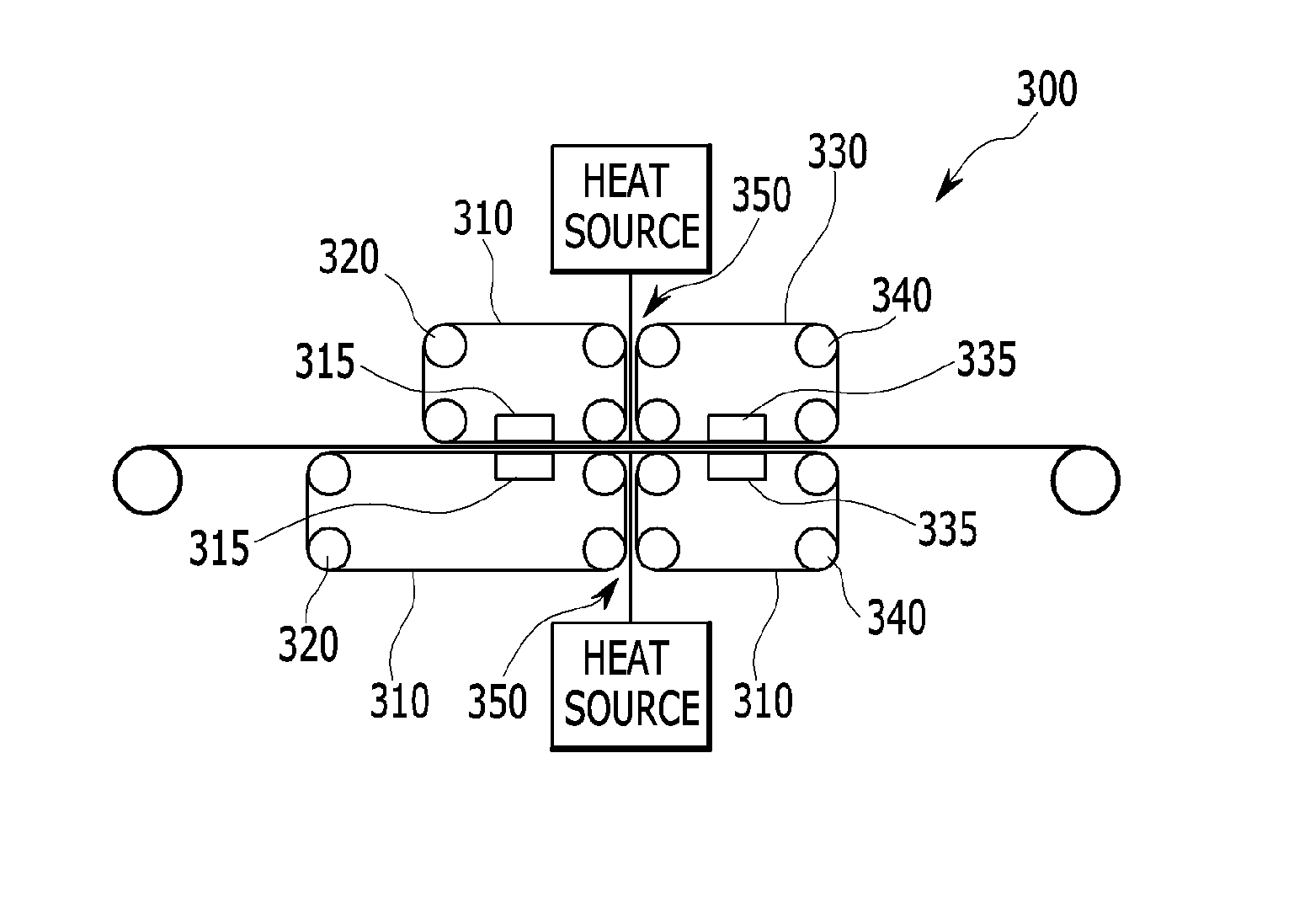 Double belt press apparatus