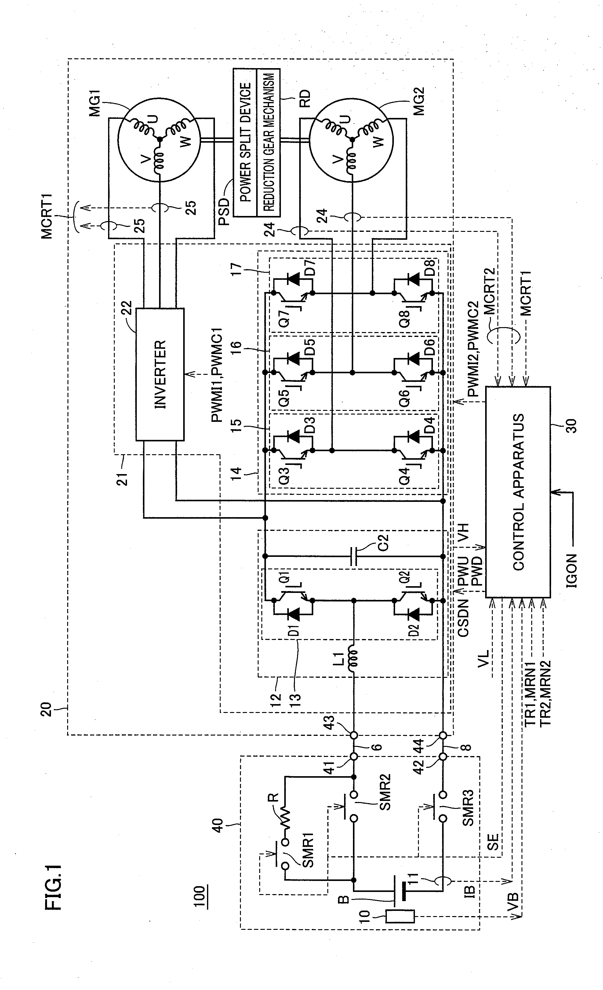 Drive apparatus for vehicle