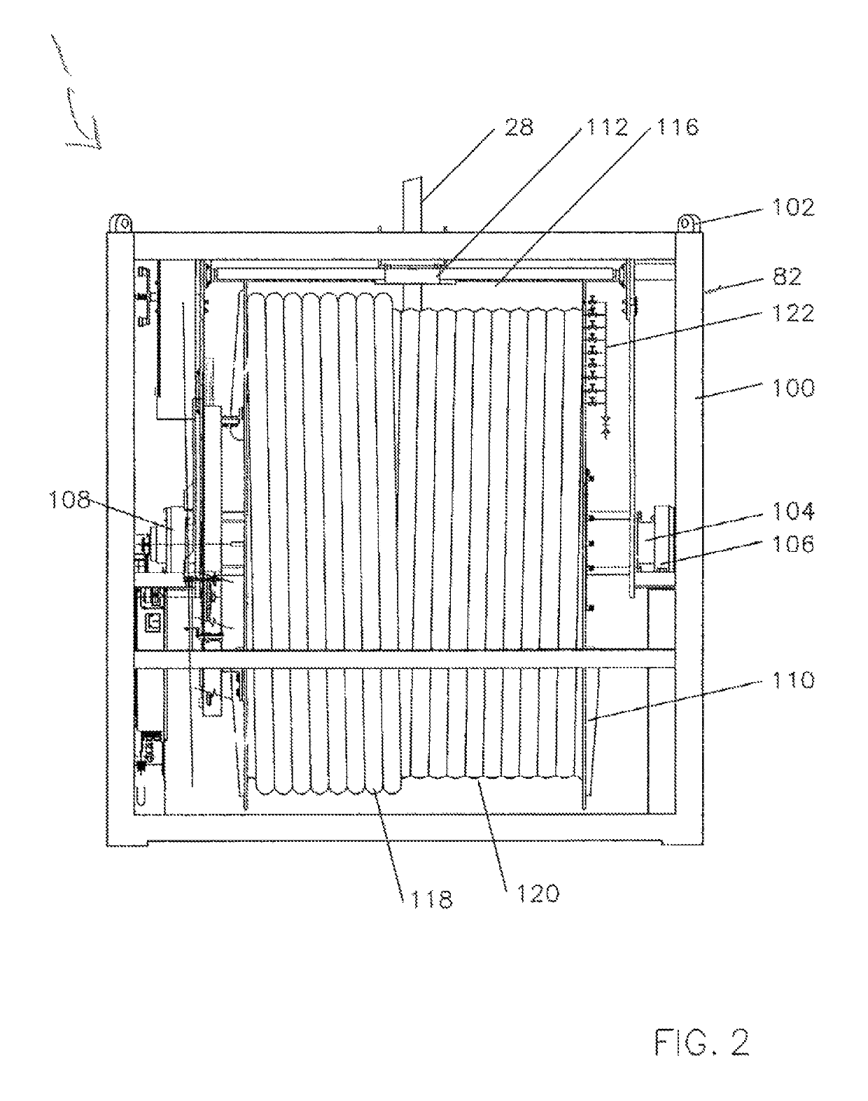 Reel cooling method