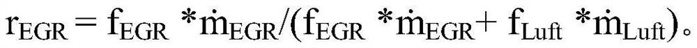 A method for determining at least one adaptation value of exhaust gas recirculation rate