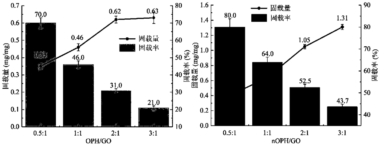 Double-immobilized enzyme and preparation method and application thereof