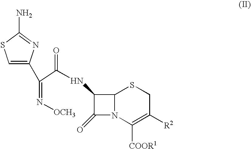 Process for preparing cephalosporins with salified intermediate