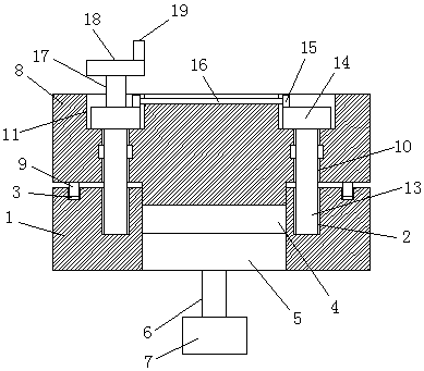 Precision forging die structure facilitating forging