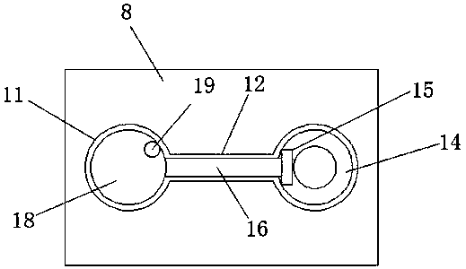 Precision forging die structure facilitating forging