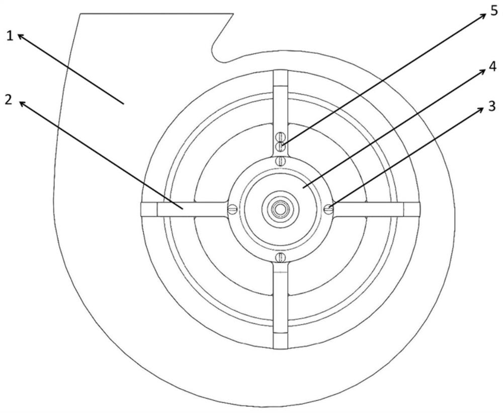 Double-impeller counter-rotating multi-wing centrifugal fan