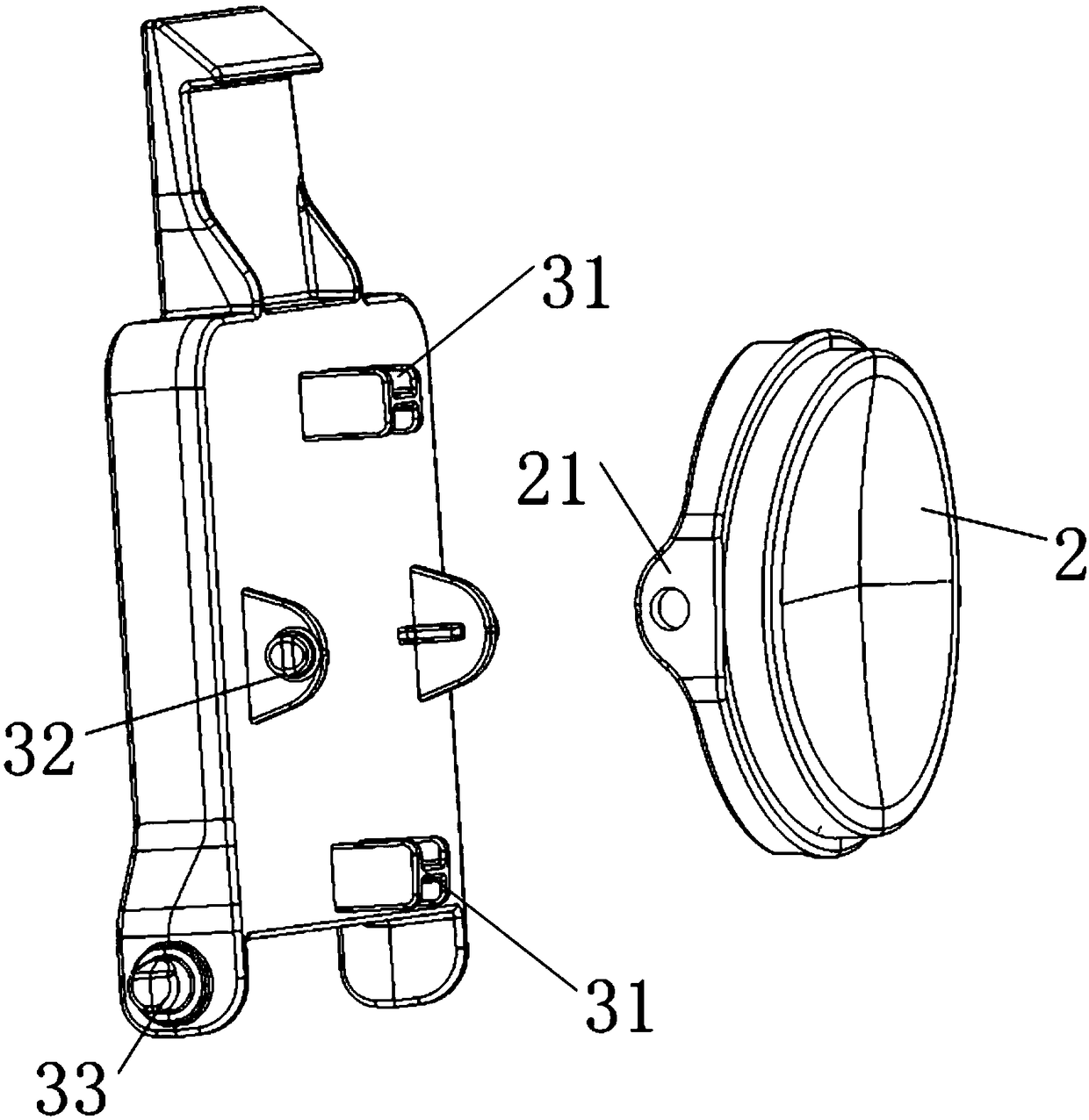 Lid open button assembly of electric rice cooker and electric rice cooker