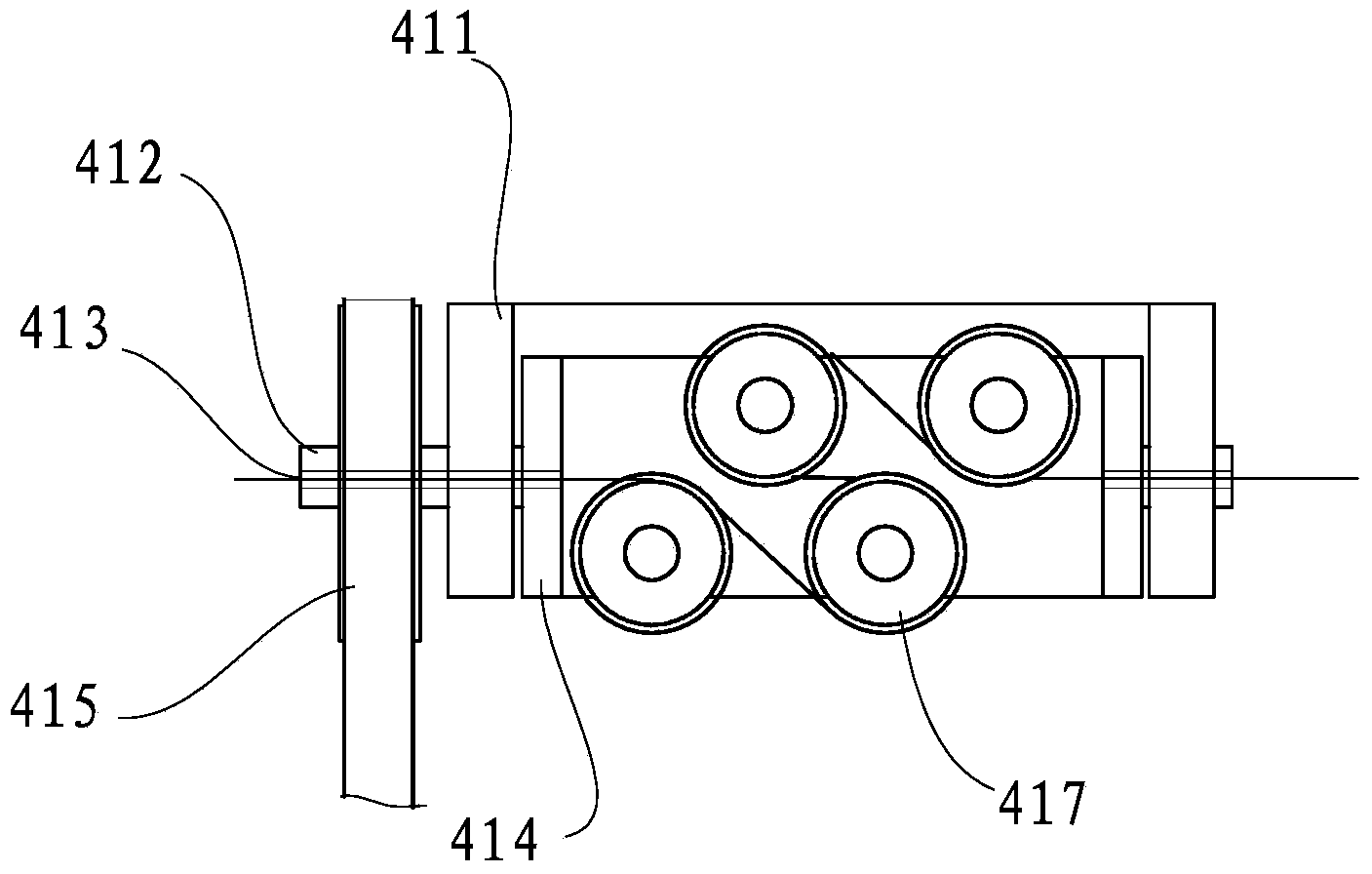 Cable-type welding wire double-twisting stranding machine