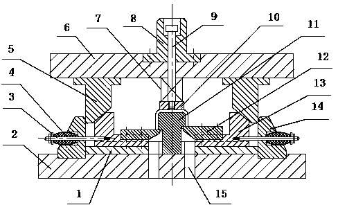 Sectional trimming mould