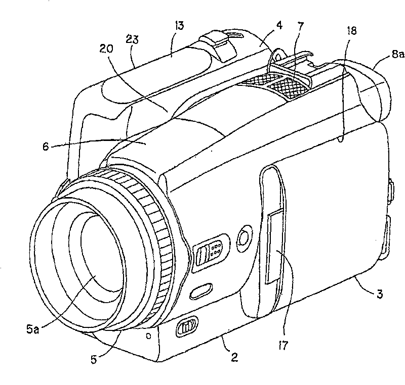 Turning hinge mechanism and image pick up device