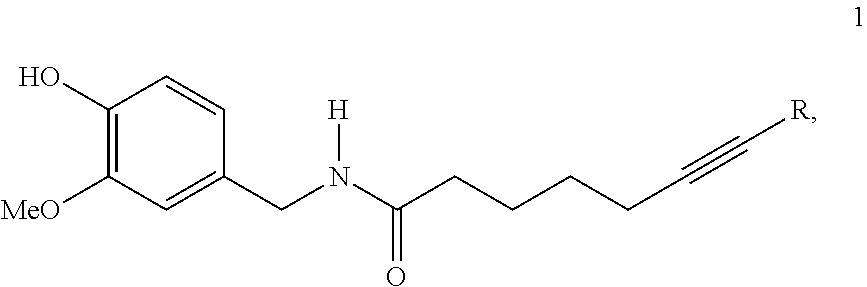 Synthetic capsaicin analogues as bioenhancers