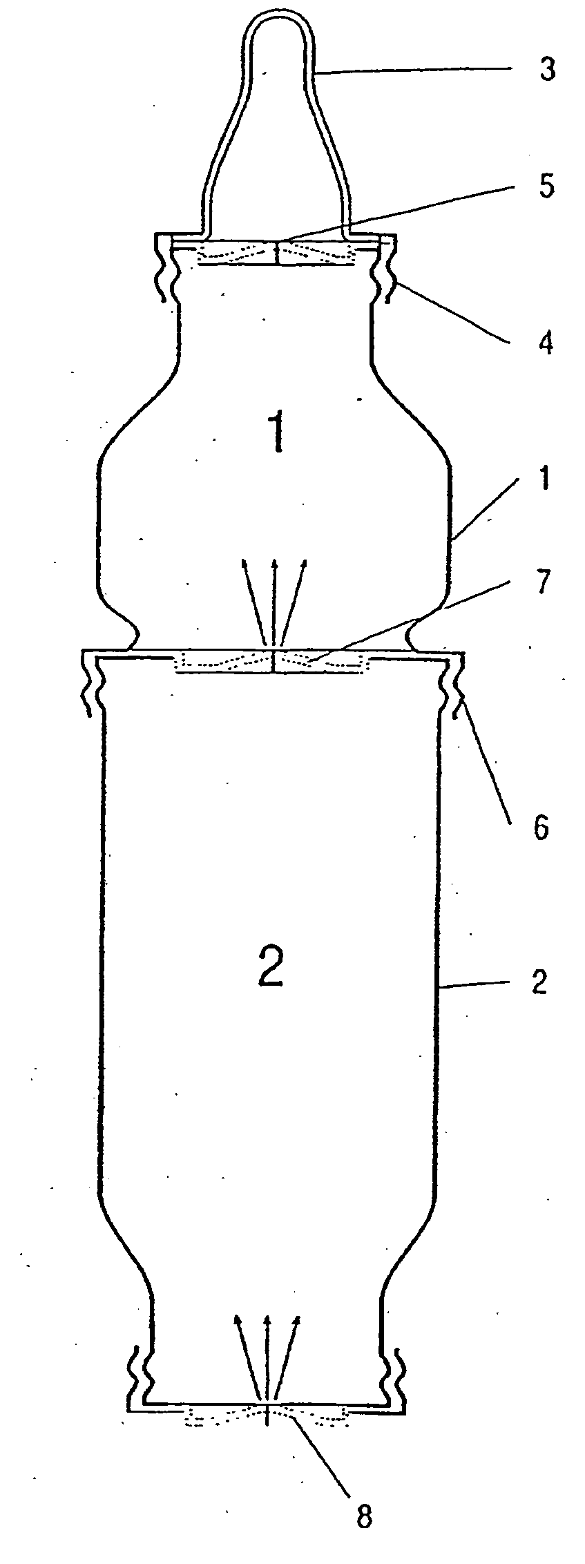 Method and bottle for infant feeding