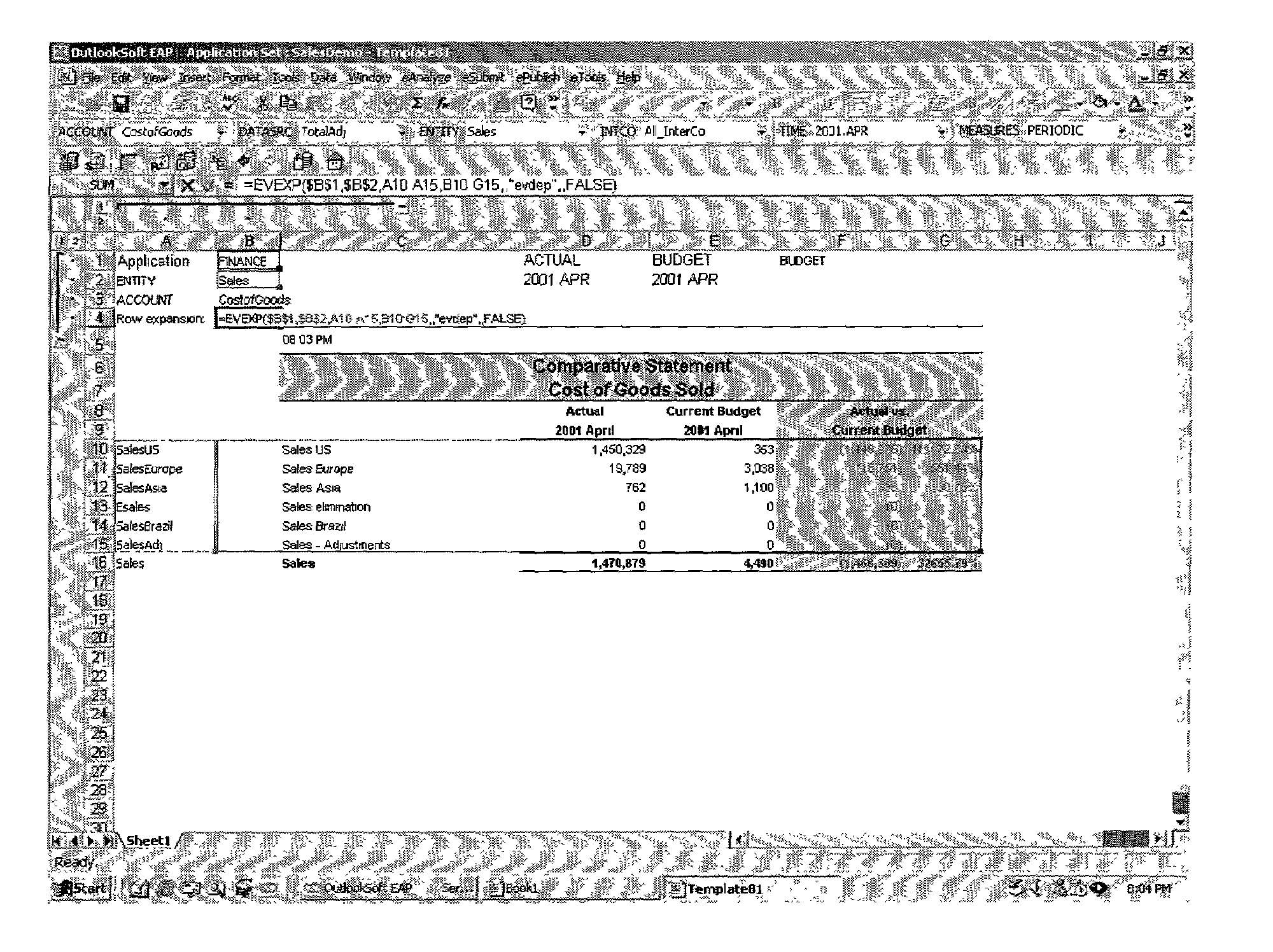 Systems and methods providing dynamic spreadsheet functionality